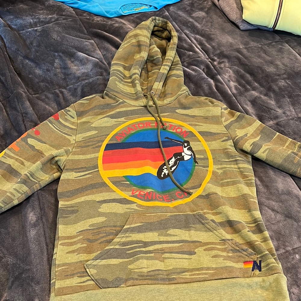 Aviator Nation Pullover Hoodie- Camo
